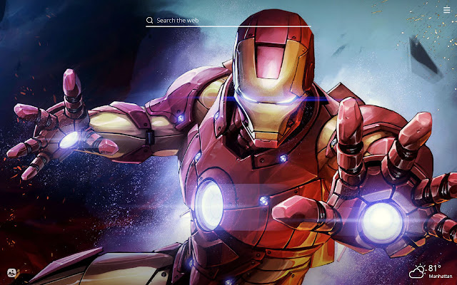 Iron Man HD Wallpaper New Tab Theme