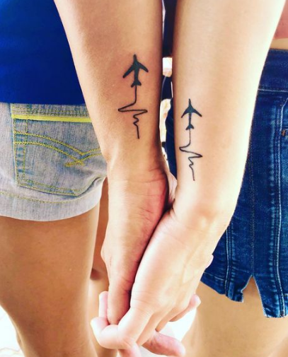 Travel Waves Friendship Tattoo