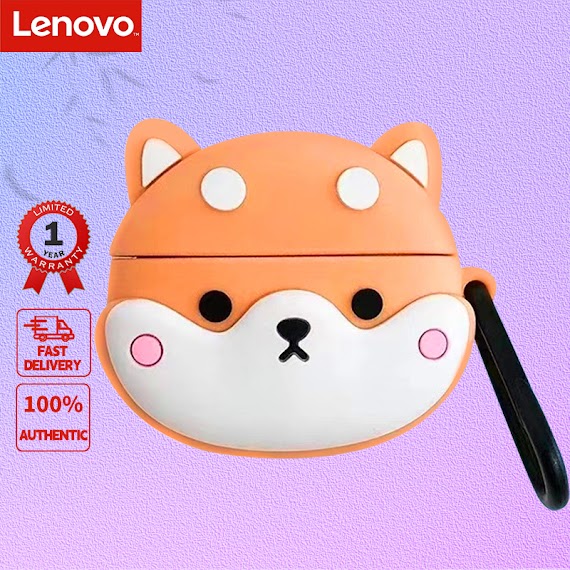 Vỏ Bọc Bảo Vệ Hộp Sạc Tai Nghe Không Dây Lenovo Silicone Thiết Kế Hoạt Hình Đáng Yêu Thích Hợp Cho Lp40