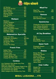Rohit Wadewale menu 1