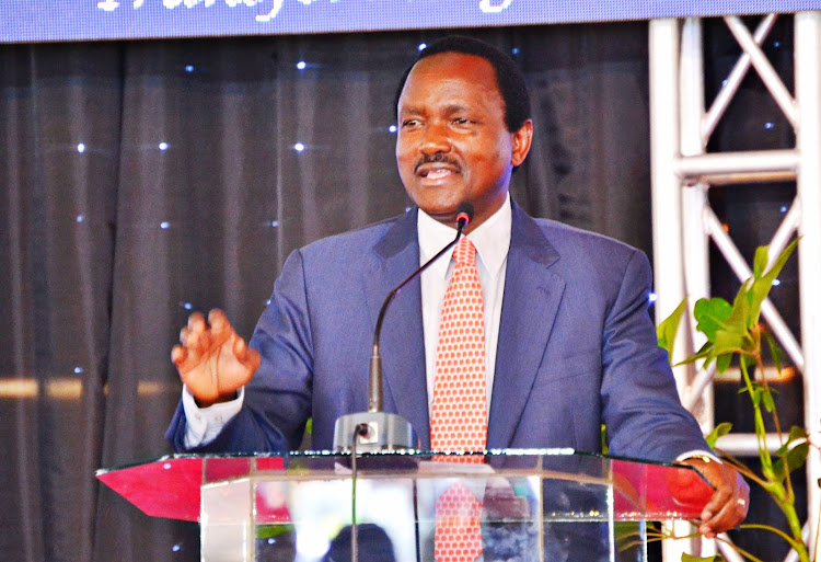 Wiper leader Kalonzo Musyoka, who lost a security guard at his Tseikuru rural home in Kitui