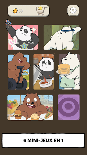 We Bare Bears - Ours Mania : mini-jeux d'arcade APK MOD screenshots 1
