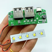 Mạch Sạc Dự Phòng Có Thêm Bảng Đèn Led Siêu Sáng