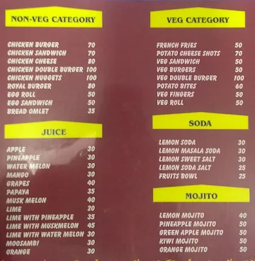 Silicon Spicy Bite & Sip menu 