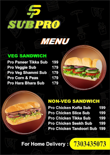 Subbro menu 