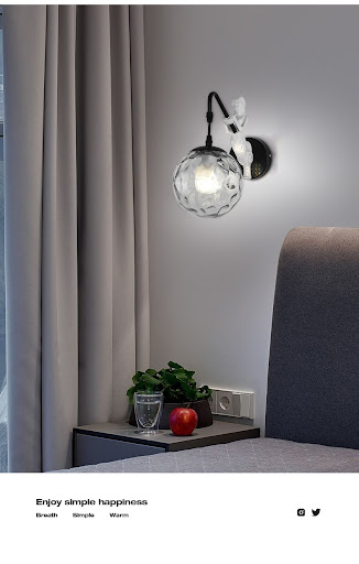 Title 7, Simple European Wall Lamp Retro Idyllic Bedroom...