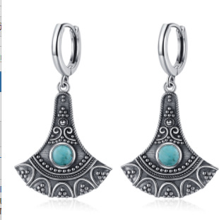 Title 3, Retro Distressed Scallop Earrings Chinese Minor...