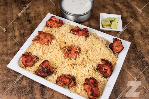 Boneless Chicken Tikka Biryani [500 Grams, Serves 3]