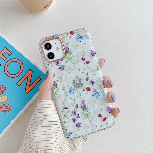 Title 5, Floral Transparent Protective Cover Phone Case ...