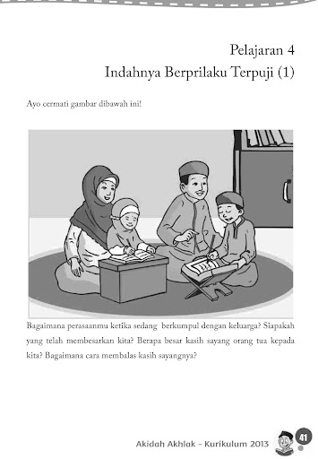 Buku Siswa Kelas 4 MI Akidah Akhlak Revisi 2014