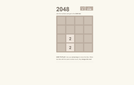 2048 for Chrome small promo image