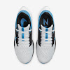 air zoom pegasus 38 pure platinum / black / dutch blue / photo blue