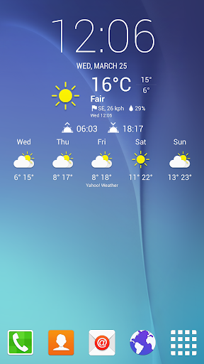 Screenshot SGS6 Chronus Weather Icons