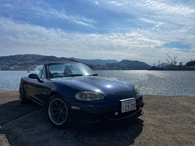 ロードスターの海沿いは気持ちいいね・海沿いの風景・海沿いでの撮影・海沿いドライブ・ながさきサンセットロードに関するカスタム事例の投稿画像6枚目