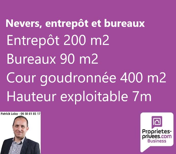 Location  locaux professionnels  200 m² à Nevers (58000), 1 490 €