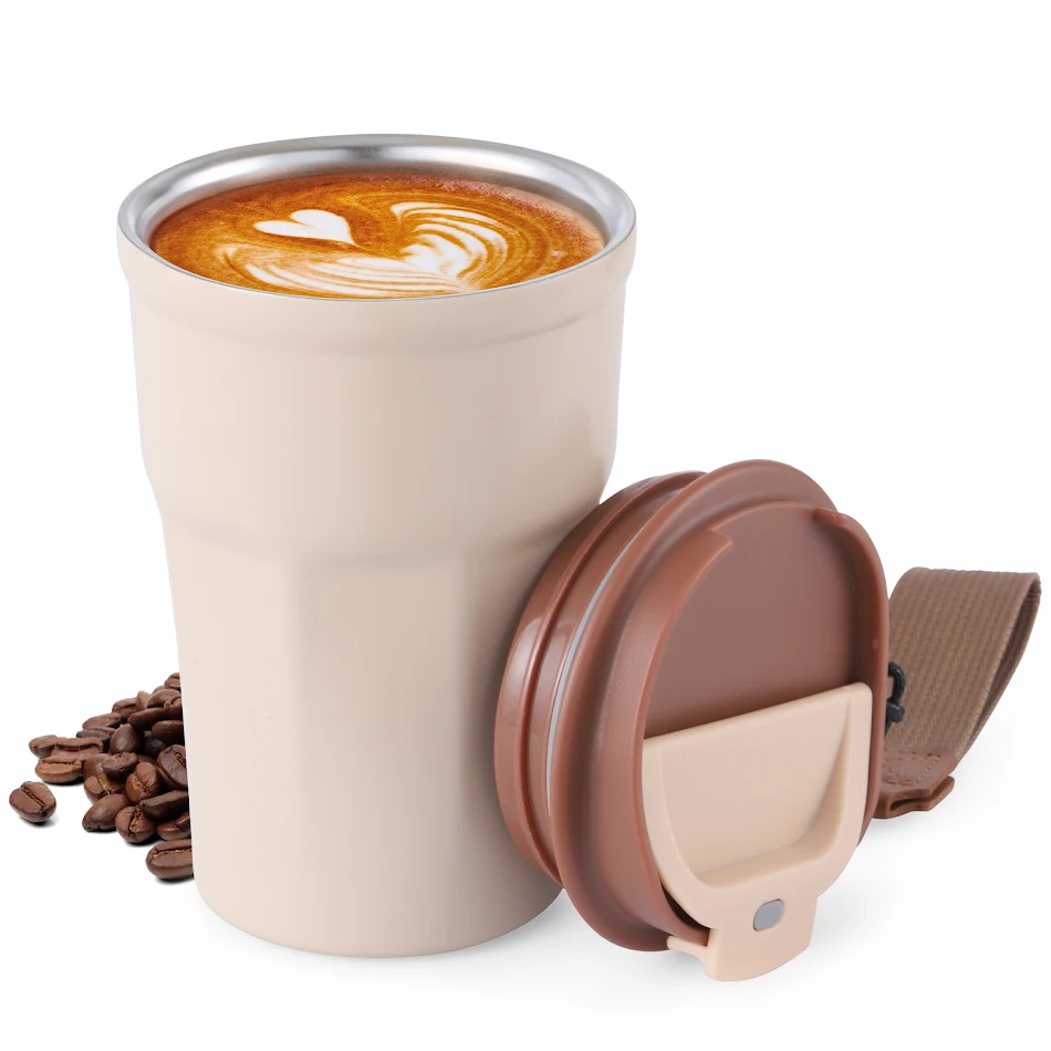 Caneca Térmica Nice de Aço Inoxidável Mantém a Temperatura por Horas Ideal para Café, Chá e Mais Perfeita para Levar para o Trabalho ou Academia Beba na Temperatura Certa