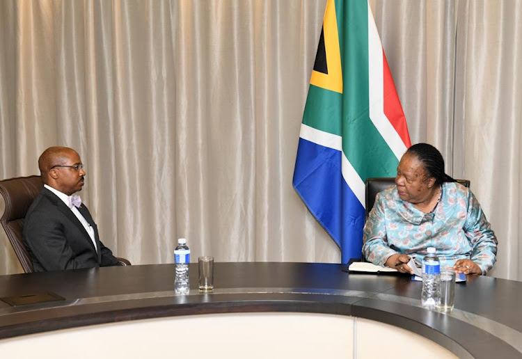 US Ambassador to SA Reuben E Brigety II with minister Naledi Pandor.