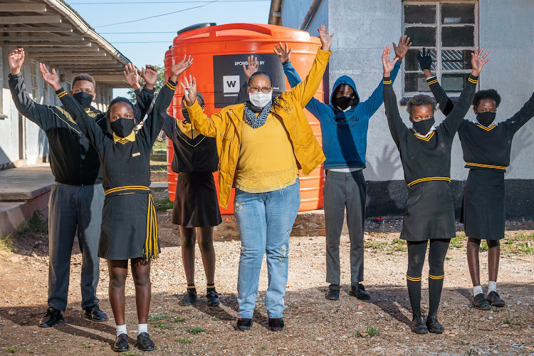 Philip Nikiwe in New Brighton is one of the schools to have benefited from the Woolworths and MySchool water tank and hand wash station programme