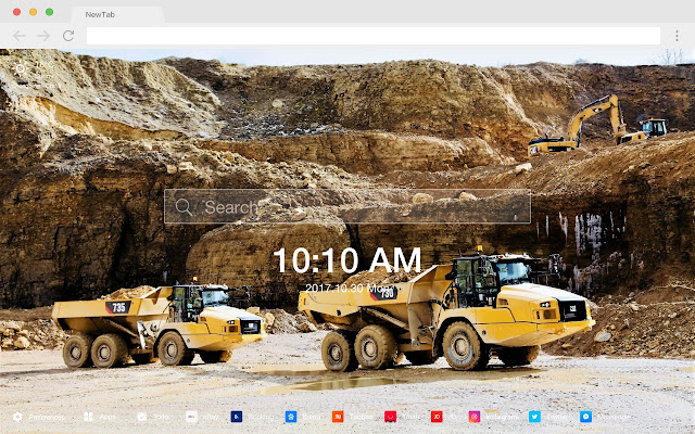 Dump Truck popular HD car new tab page theme