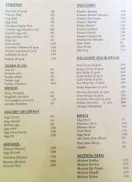 The Bengal Kitchen menu 1