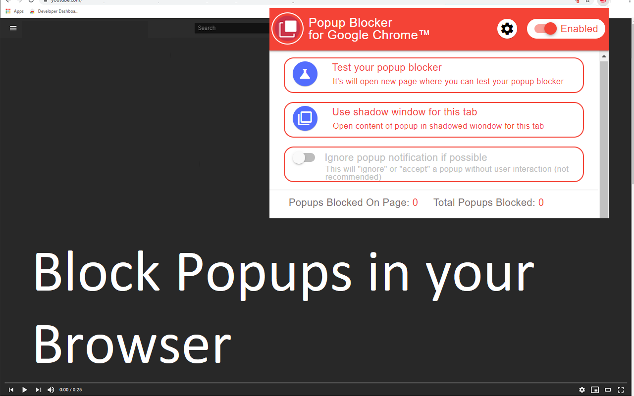 Popup Blocker for Google Chrome™ Preview image 1