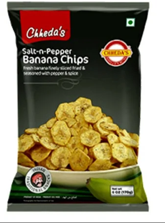 Chhedas Chheda'S Salt & Pepper Banana Chips - 170 gm