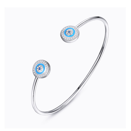 Title 1, Womens Opening Bracelet Silver Jewelry Adjusta...