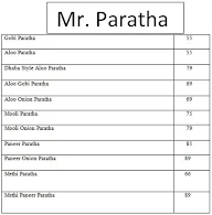 Mr. Paratha menu 1