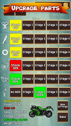 Drag Racing Manager - Motorbike wheelie racing