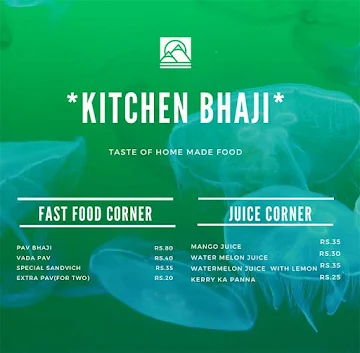 Kitchen Bhaji menu 