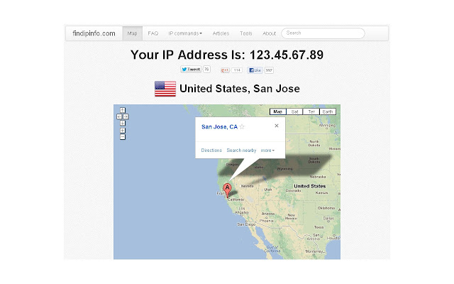 IP Address chrome extension