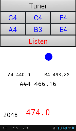 Chromatic Tuner Note Generator