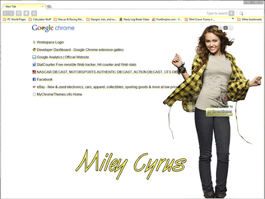 Miley Cyrus chrome extension