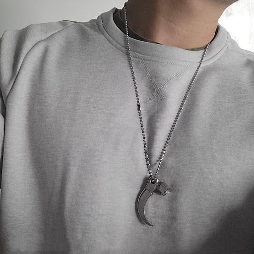 Title 4, Stainless steel bead chain titanium ring charm ...