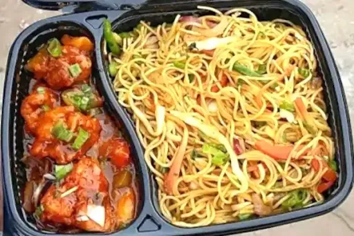 Veg Manchurian With Noodles