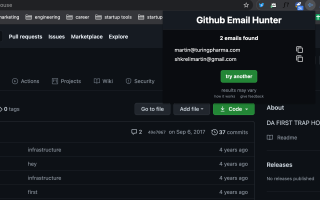 github email hunter Preview image 0