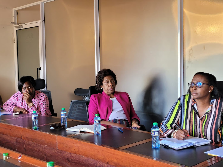 Homa Bay Governor Gladys Wanga follows court proceedings together with former Kitui Governor Charity Ngilu and MP Beatrice Elachi on March7,2023