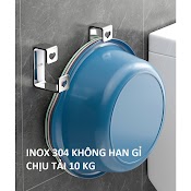 Móc Inox Dán Tường Treo Thau Chậu, Khăn, Quần Áo/ Giá Gắn Tường Treo Đồ Nhà Bếp, Nhà Tắm