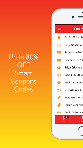 Screenshot Coupons for Family Dollar Code