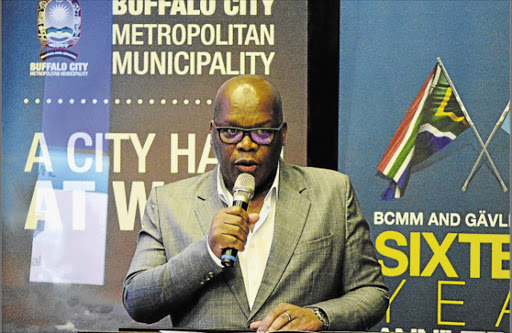 Executive Mayor of Buffalo City Councillor Xola Pakati at the BCMM and Gavle Municipal Partnership Programme – 16 years of cooperation seminar, which was held at the International Conference Centre on the beachfront in East London yesterday Picture: RANDELL ROSKRUGE