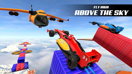 Télécharger Turbo Formula Car Racing: Ramp Car cascades jeux  APK MOD (Astuce) 1