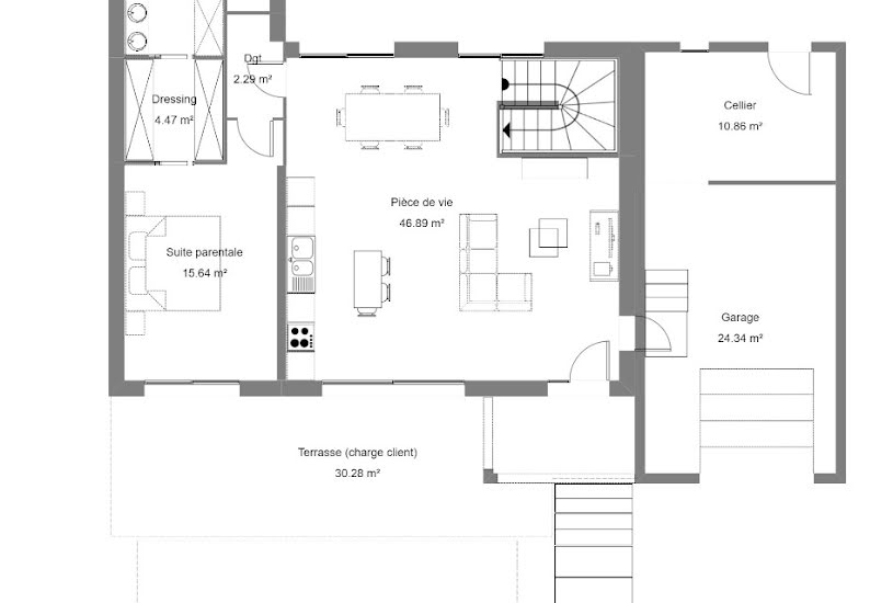  Vente Terrain + Maison - Terrain : 700m² - Maison : 140m² à Uzès (30700) 