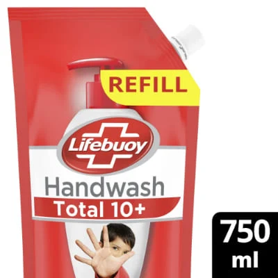 Lifebuoy Total 10 Activ Naturol Germ Protection Handwash Refill 750 Ml (Buy 1 Get 1 Free)