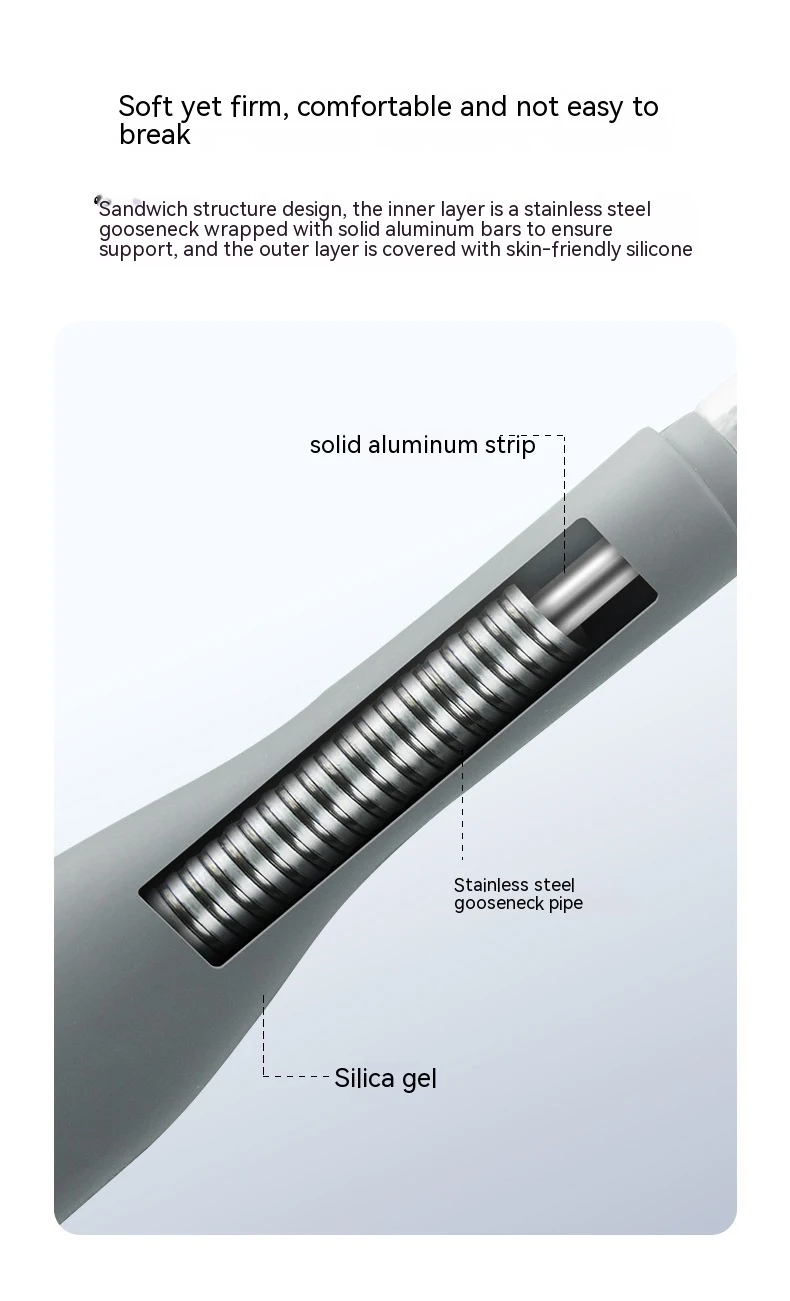 Title 8, Siliconen magnetische telefoon nek mount met sn...