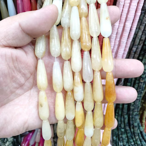 Title 3, Natural Stone Water Drop Hosta Flower DIY Handm...