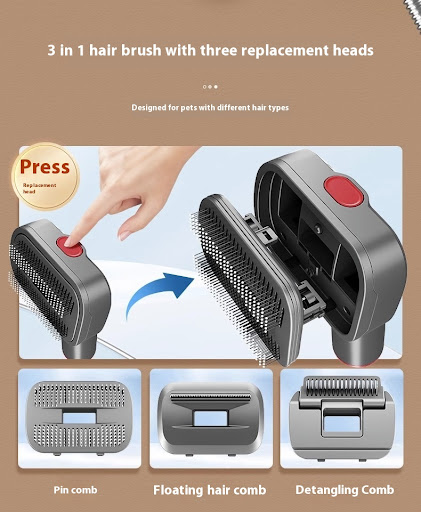 Title 13, Complete Dog and Cat Hair Suction Head Accessor...