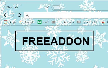 FreeAddon.com - Winter Snow Flakes Theme small promo image