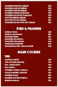 Thambi Bhai Dhaba menu 2