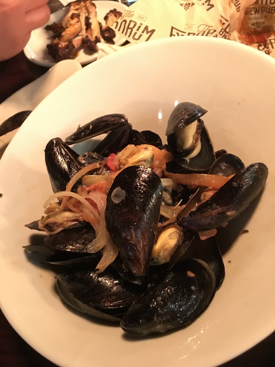 Mussels with out the bread on top