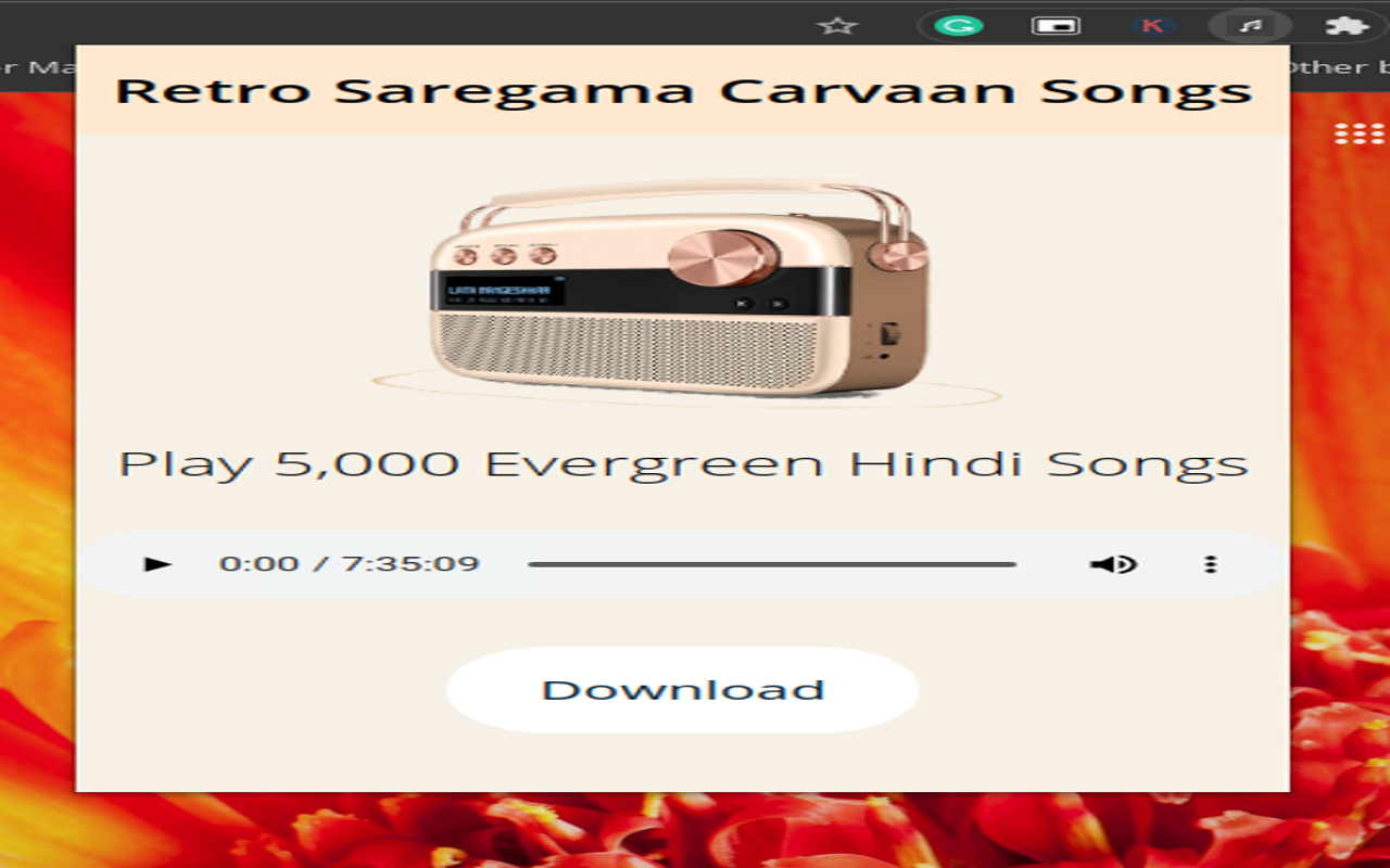 Saregama Carvaan Songs Extension Preview image 1